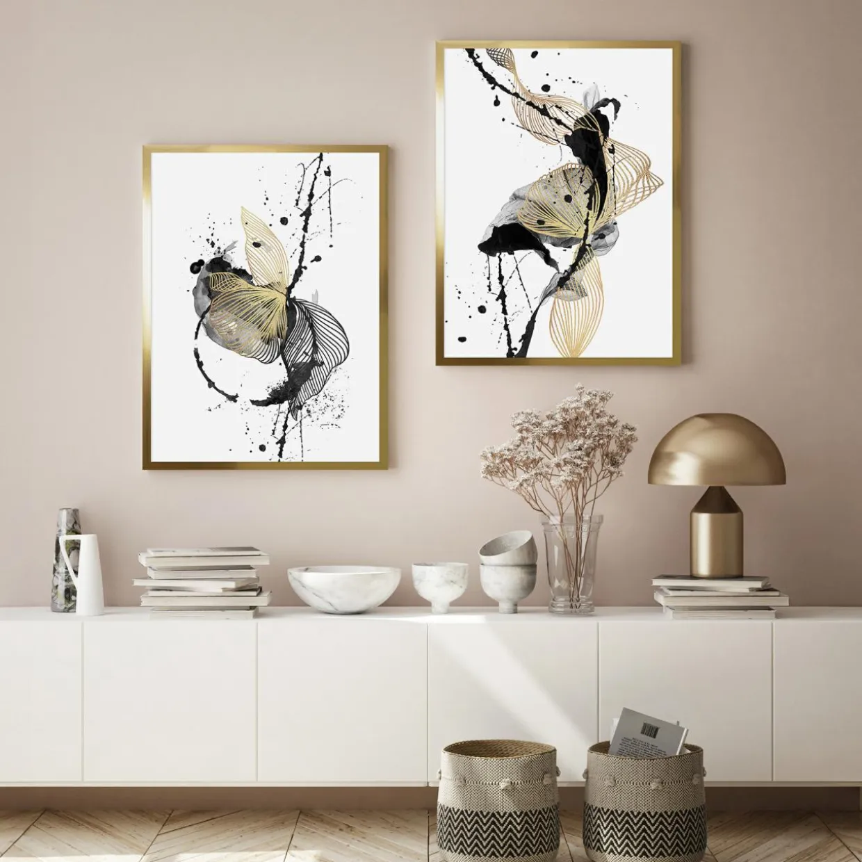 Obraz LINE FLOWERS I 50x70 cm