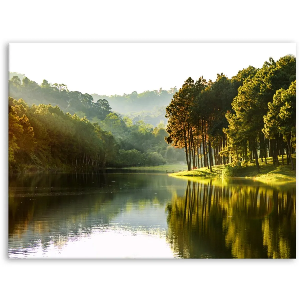 Obraz na płótnie CALM LAKE 60x80 cm