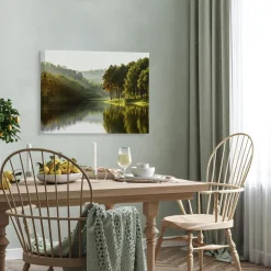Obraz na płótnie CALM LAKE 60x80 cm