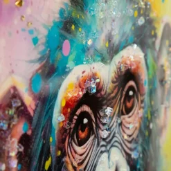 Obraz na płótnie kolorowy MAŁPA 60x60 cm