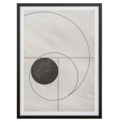 Obraz w czarnej ramie ABSTRACT III 50x70 cm
