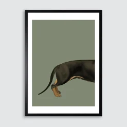 Obraz w czarnej ramie DASCHUND I 50x70 cm