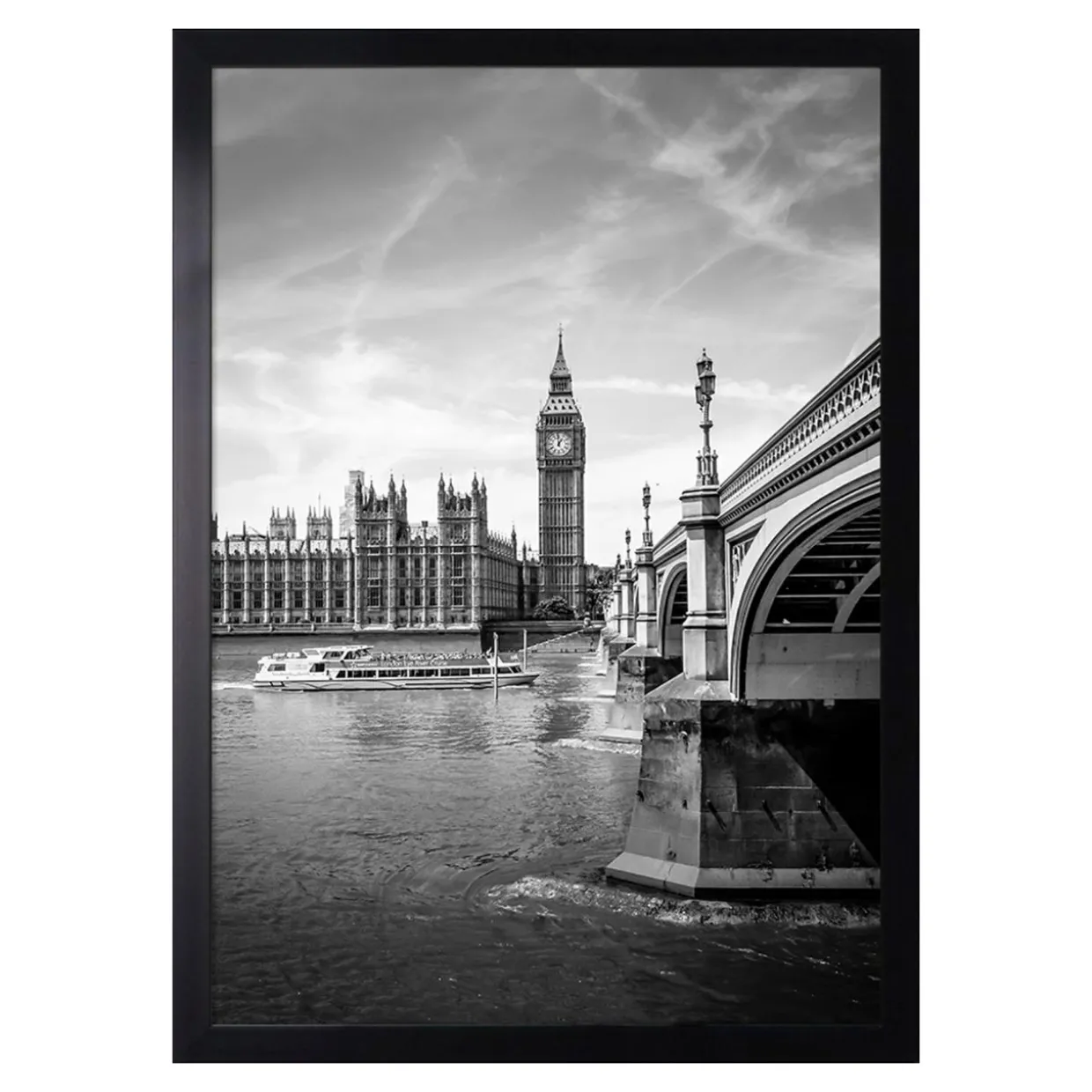 Obraz w czarnej ramie TOWER BRIDGE 20x30 cm