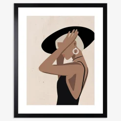 Obraz WOMEN IN HAT II 40x50 cm