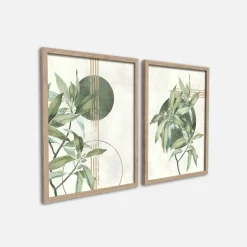 Obrazy na ścianę WALL GREEN, 2 szt. 30x40 cm