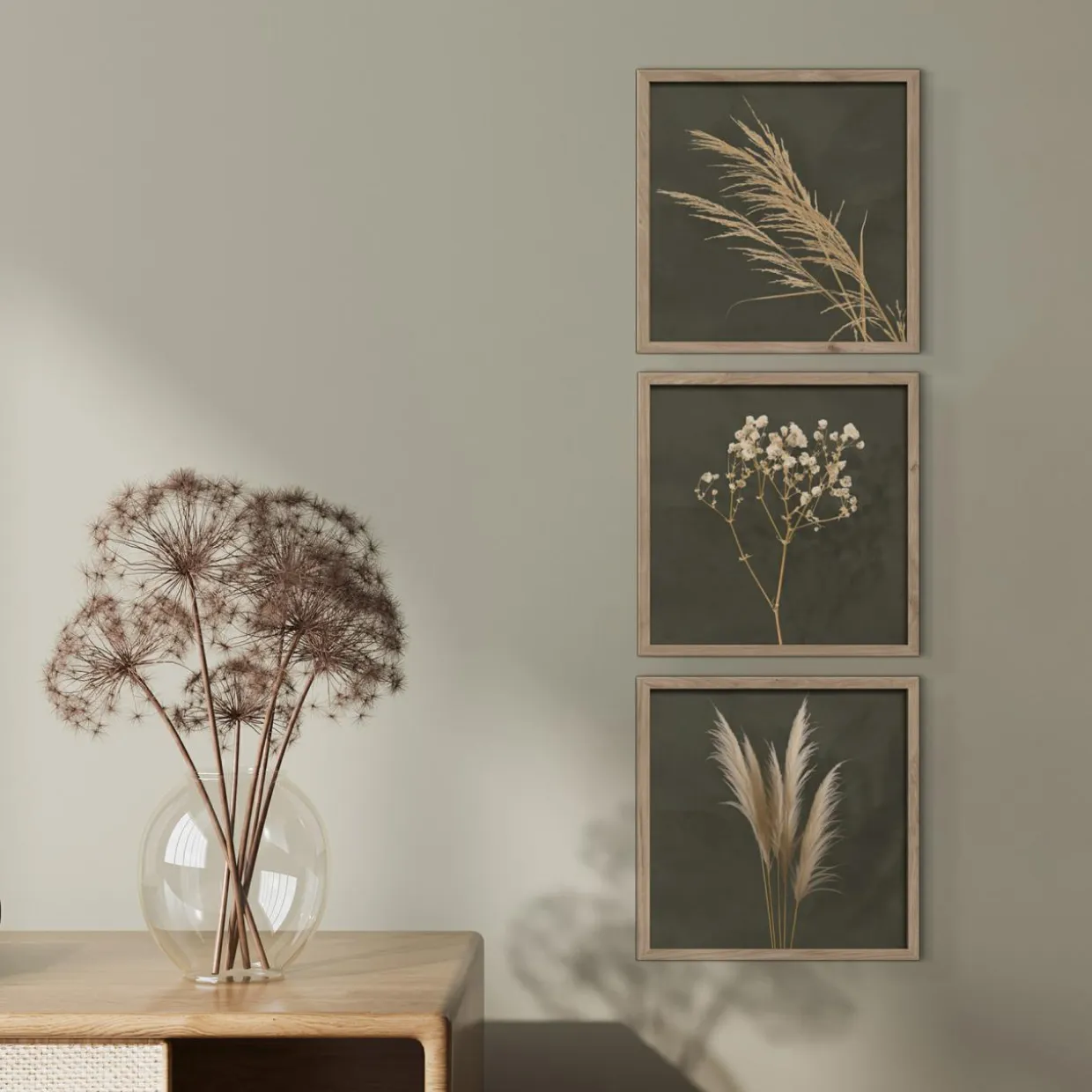 Obrazy na ścianę WALL PAMPAS 30x30 cm