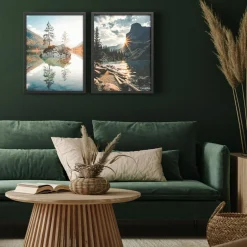 Obrazy na ścianę WALL SCENERY, 2 szt. 30x40 cm
