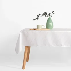 Obrus biały w srebrny marmur LYMIO 110x160 cm