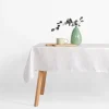 Obrus biały w srebrny marmur LYMIO 140x220 cm