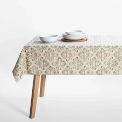 Obrus w kwiatowe wzory GRACE 135x260 cm