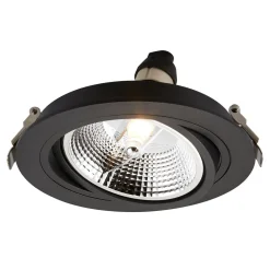 Oprawa halogenowa wpuszczana oczko czarna CHUCK 16 cm