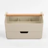 Organizer z szufladą beżowy 23x14,5x14,5 cm