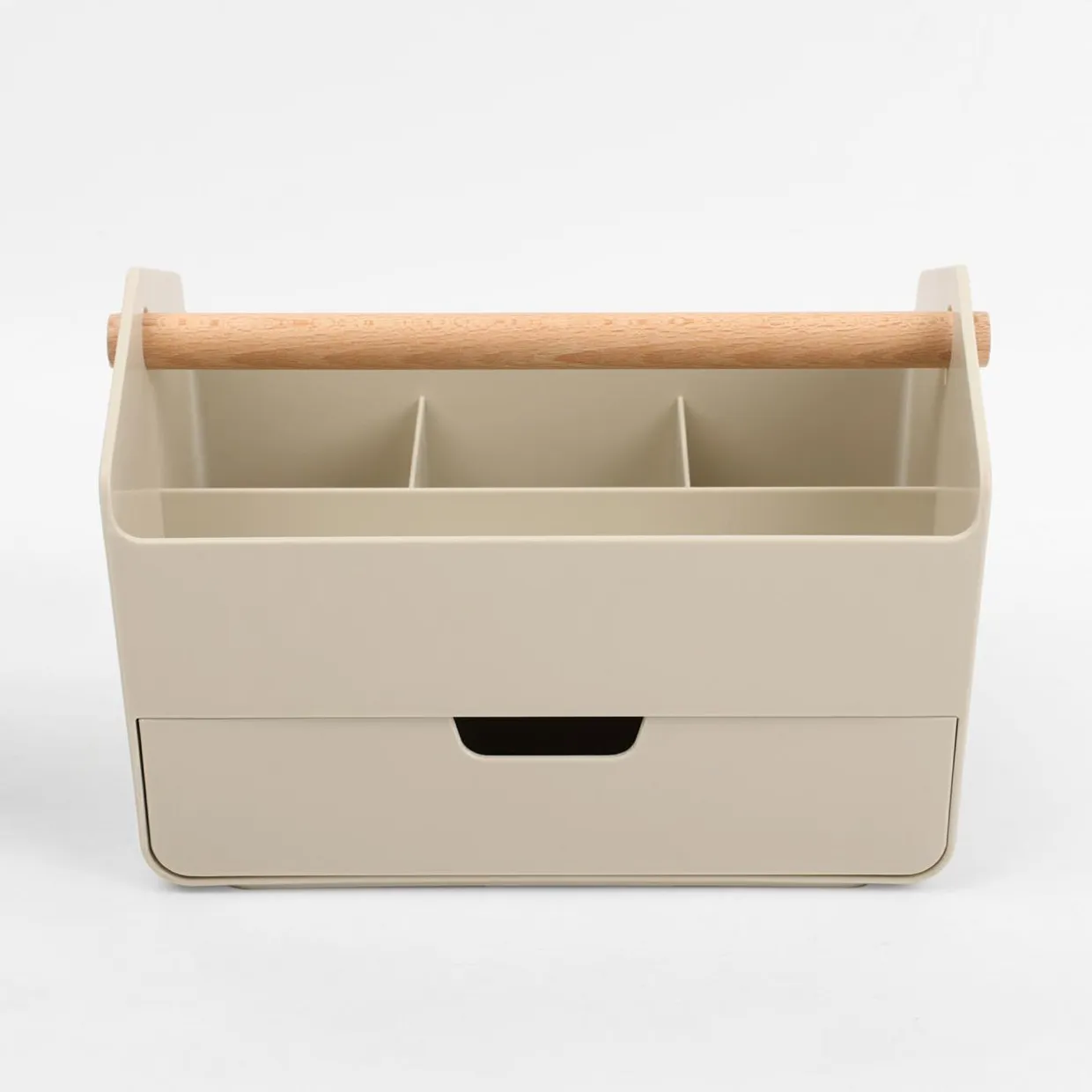 Organizer z szufladą beżowy 23x14,5x14,5 cm