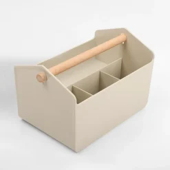 Organizer z szufladą beżowy 23x14,5x14,5 cm