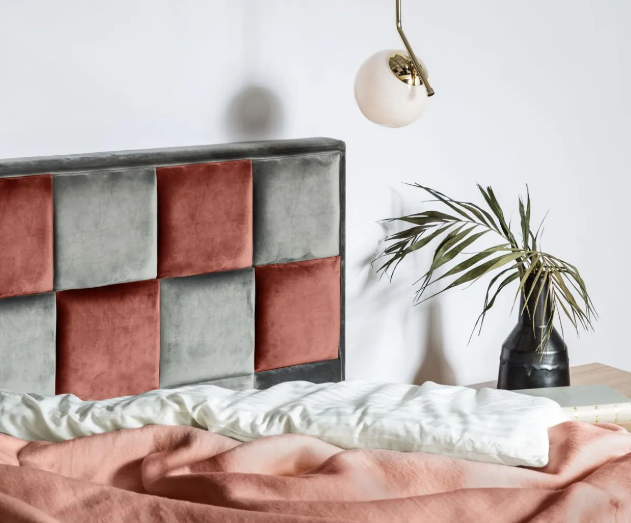 Panel tapicerowany FIBI PROSTOKĄT 90x30, orzechowy