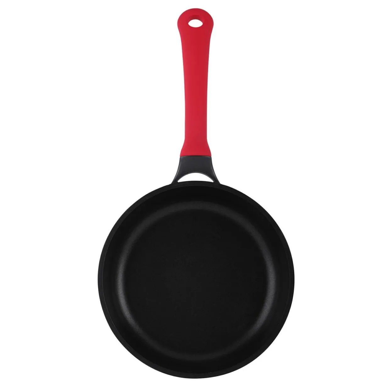Patelnia na indukcję z czerwoną rączką REVERO 28 cm