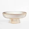 Patera CURLY 25 cm bursztynowa