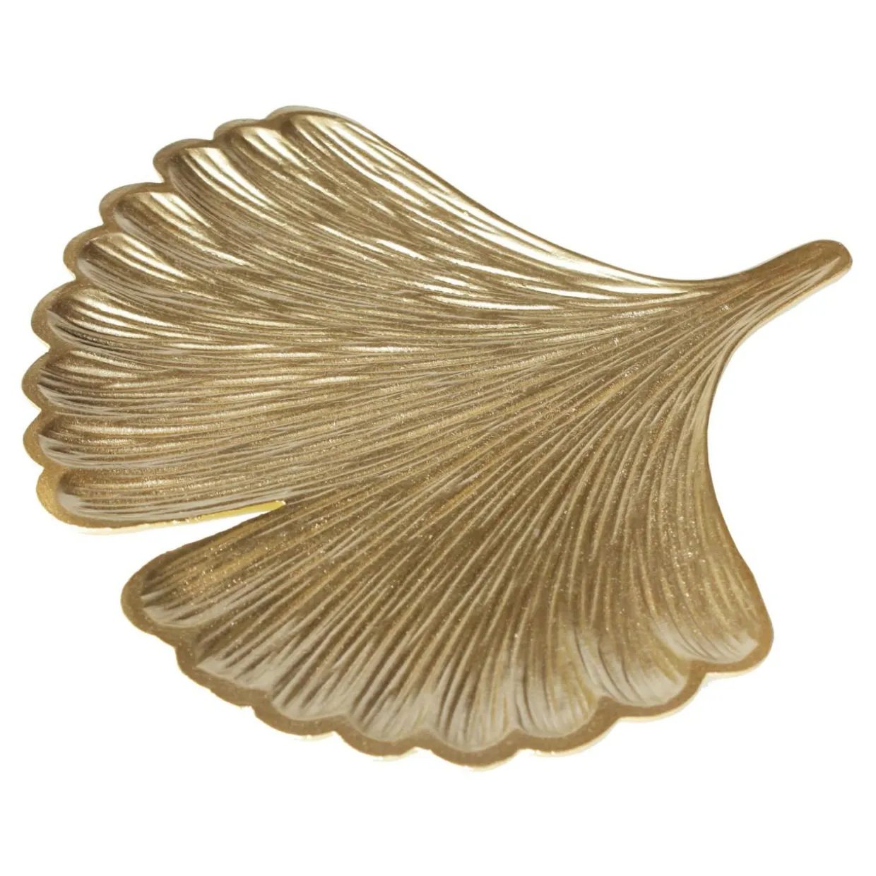 Patera dekoracyjna liść złota GINKO 29,5 cm