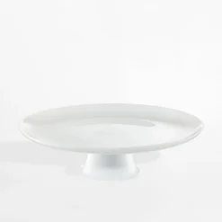 Patera na nodze LILY biała 32 cm