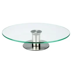 Patera obrotowa szklana 30 cm