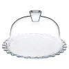 Patera szklana z kloszem PATISSERIE 24 cm