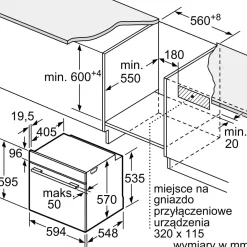 Piekarnik BOSCH seria 4 termoobieg z parą czarny HQA334EB3