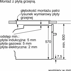 Piekarnik BOSCH seria 4 z funkcją pary czarny HRG212BB3