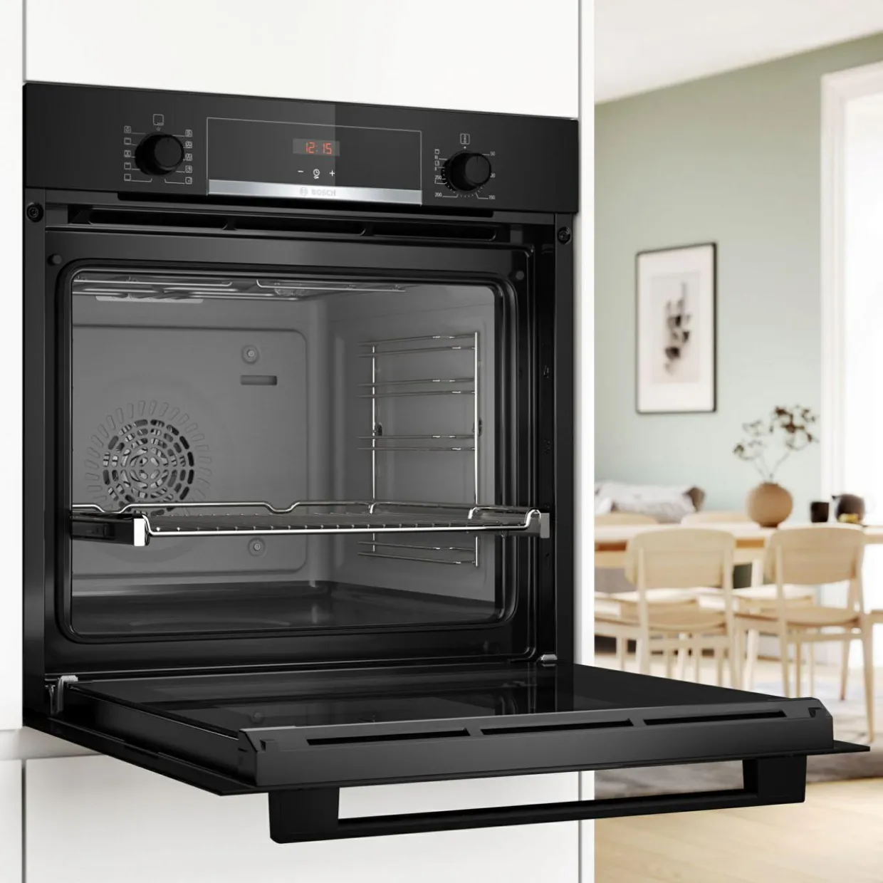 Piekarnik BOSCH seria 4 z czerwonym podświetleniem LED HBA554EB3