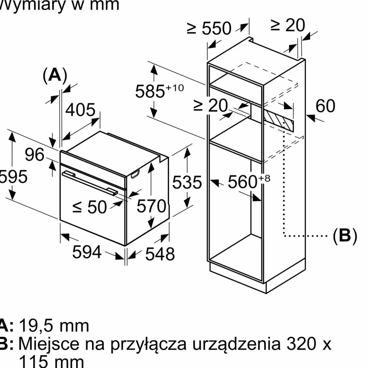 Piekarnik do zabudowy BOSCH seria 4 Air Fry czarny HRG532BB3