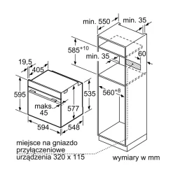 Piekarnik do zabudowy SIEMENS IQ700 czarny HB736G1B1