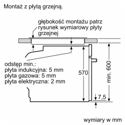 Piekarnik do zabudowy SIEMENS czarny IQ300 HR532GBS3
