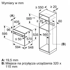Piekarnik do zabudowy SIEMENS IQ500 czarny HB537GES3