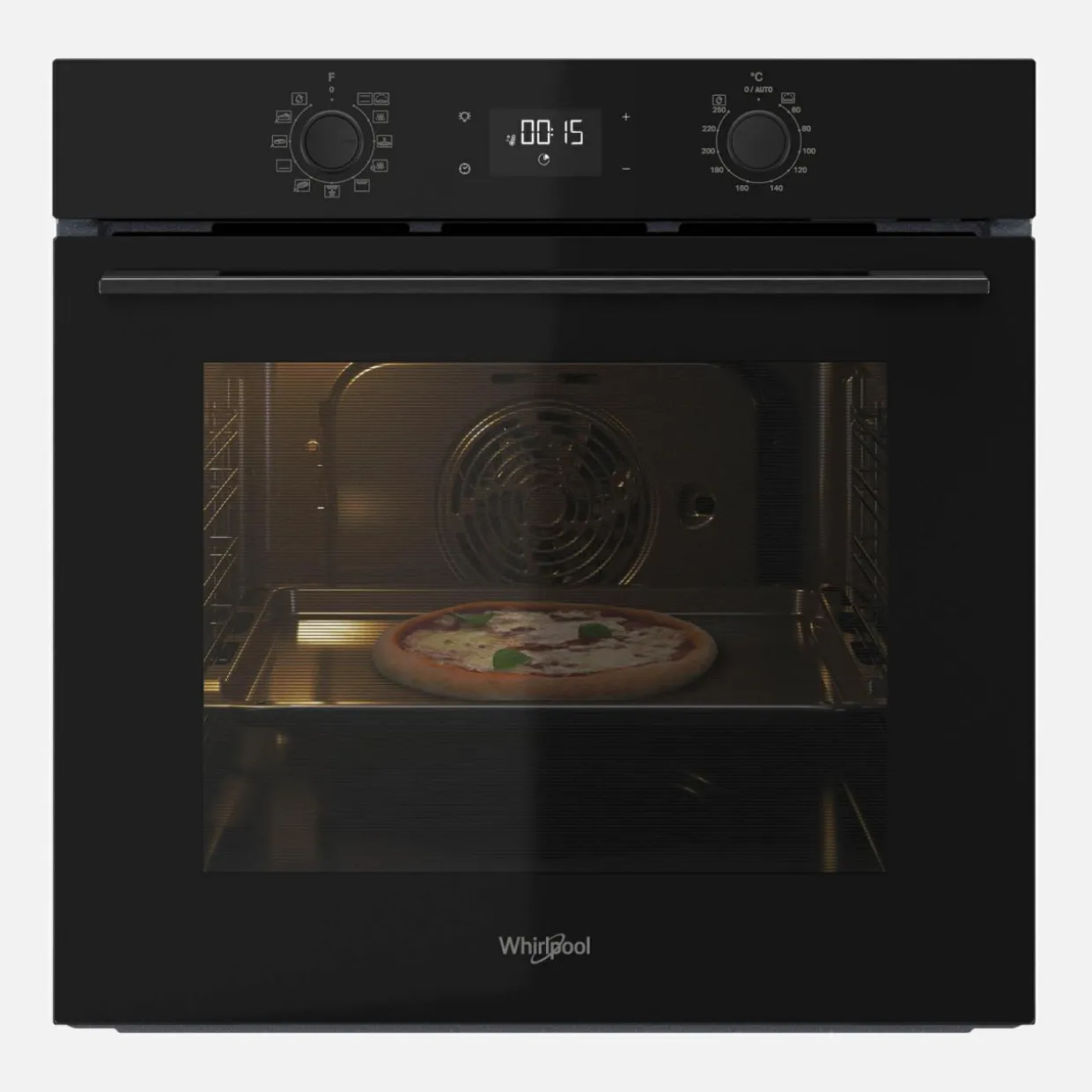 Piekarnik do zabudowy z hydrolizą czarny WHIRLPOOL OMK58HU1B