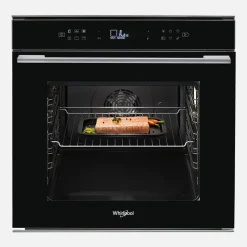 Piekarnik elektryczny do zabudowy samoczyszczący, czarny WHIRLPOOL W7 OM4 4S1 P BL