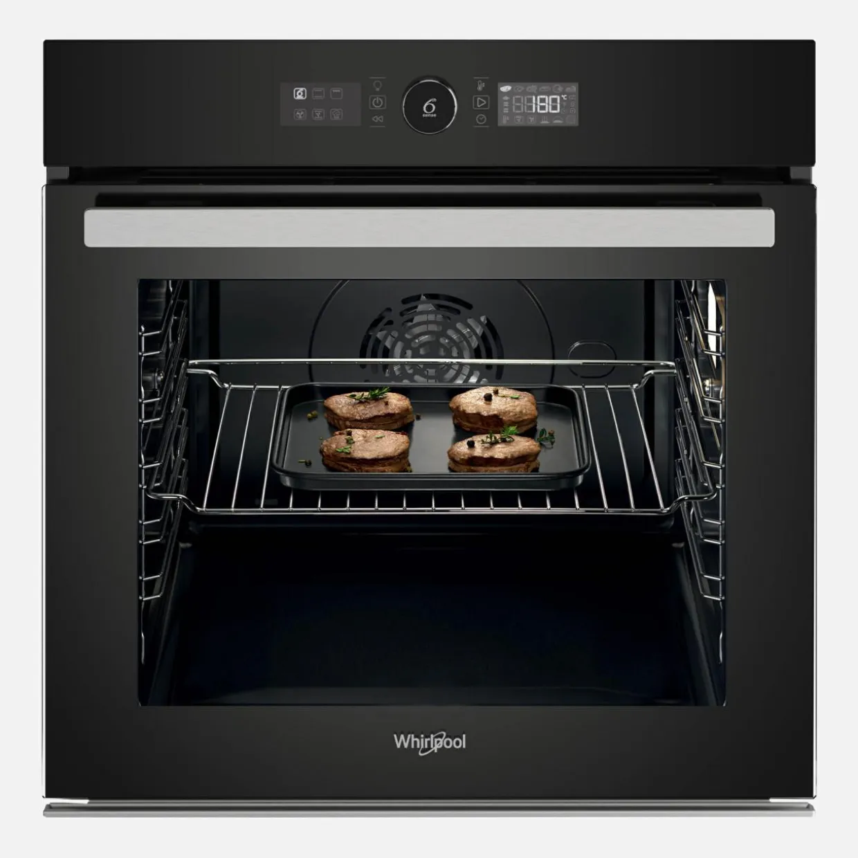 Piekarnik elektryczny do zabudowy samoczyszczący czarny WHIRLPOOL AKZ9 9480 NB