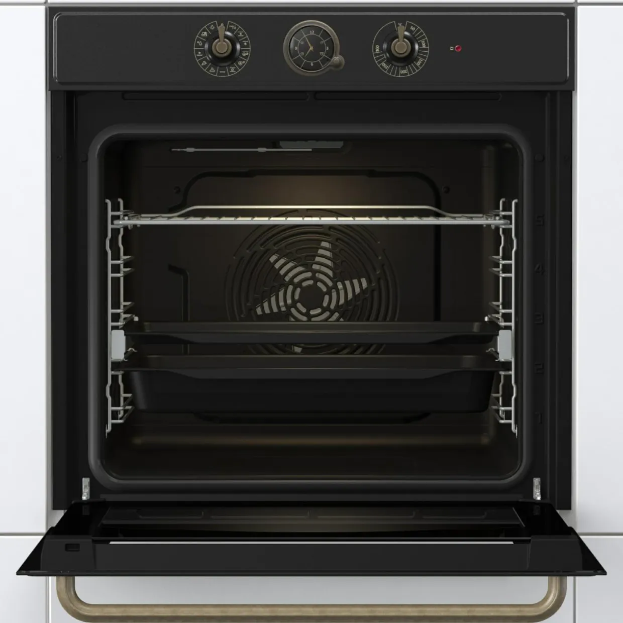 Piekarnik retro CLASSICO czarny BOS67372CLB