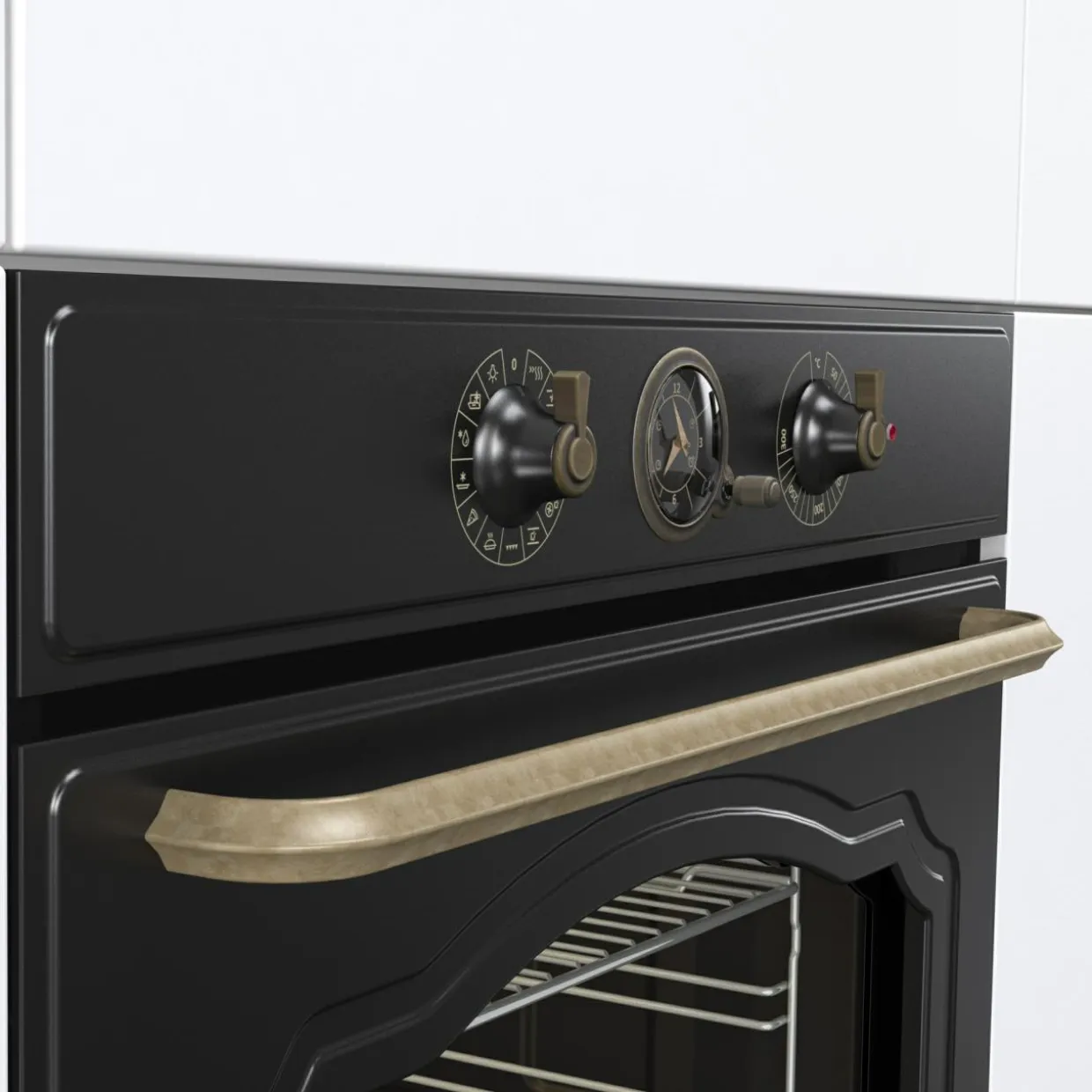Piekarnik retro CLASSICO czarny BOS67372CLB