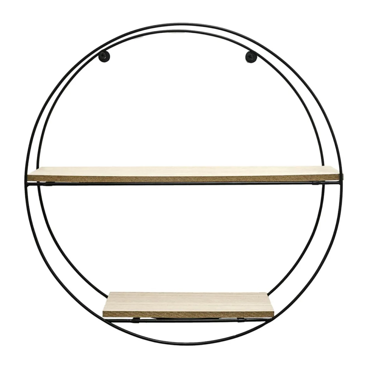 Półka metalowa czarna okrągła 40 cm