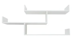 Półka potrójna biała TRIO 80 cm