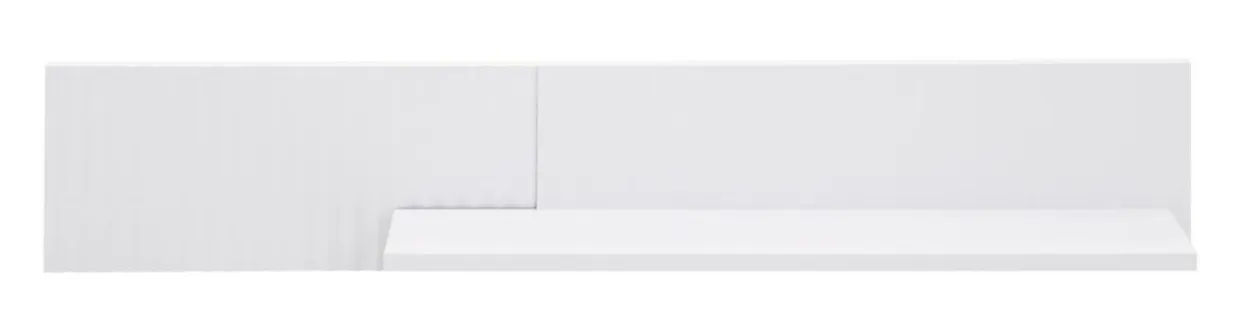 Półka wisząca biała minimalistyczna PLISSEE 140 cm