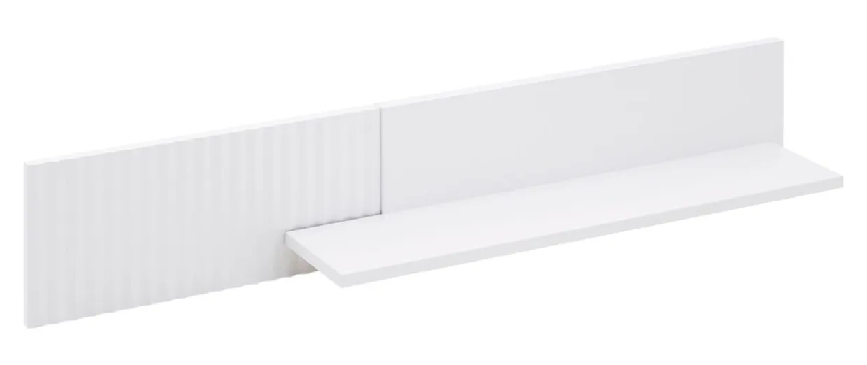 Półka wisząca biała minimalistyczna PLISSEE 140 cm