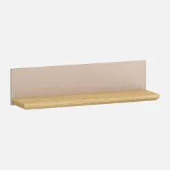 Półka wisząca do salonu 90 cm IDELLO taupe dąb kamienny