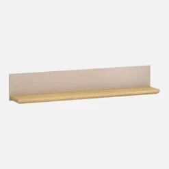 Półka wisząca do salonu 130 cm IDELLO taupe dąb kamienny