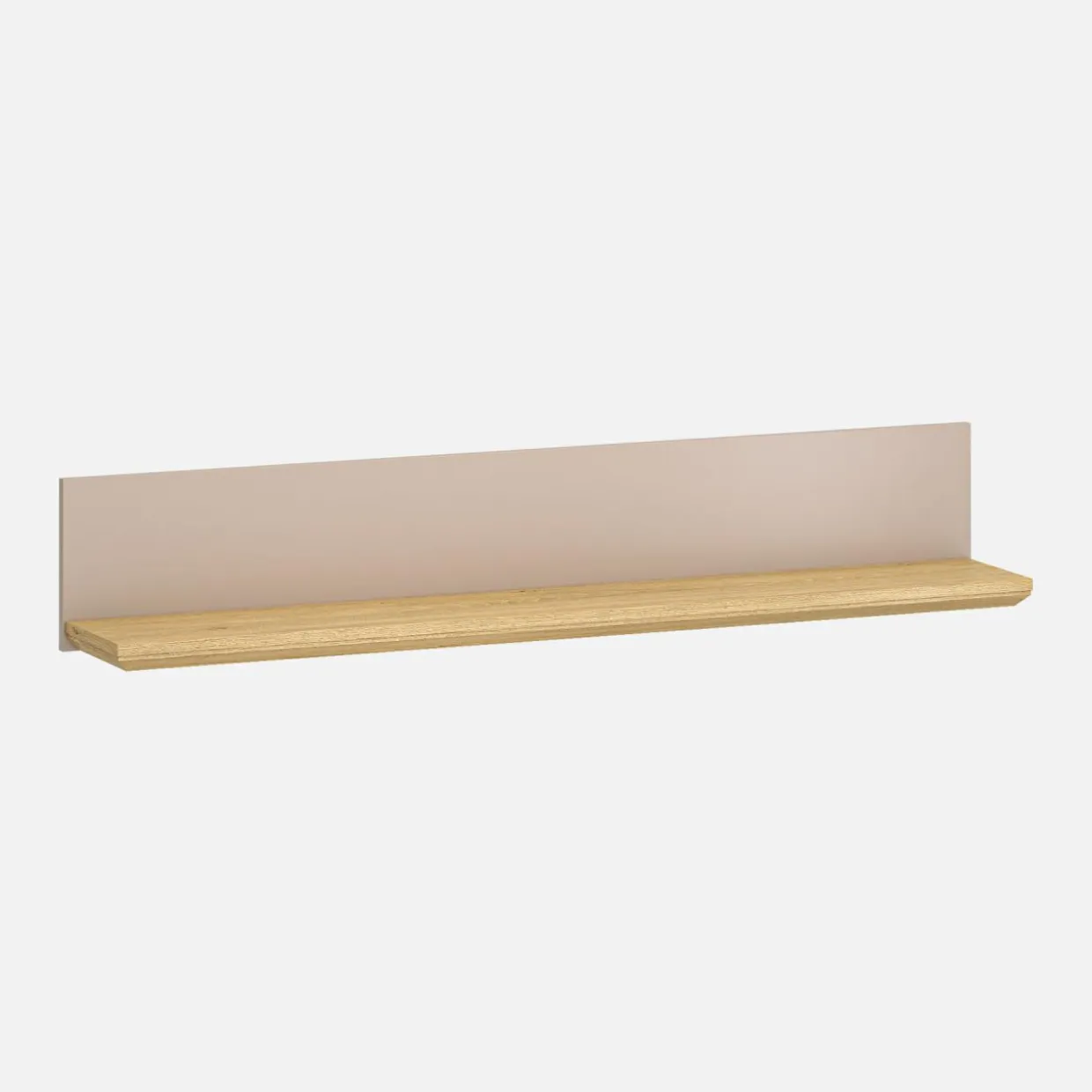 Półka wisząca do salonu 130 cm IDELLO taupe dąb kamienny