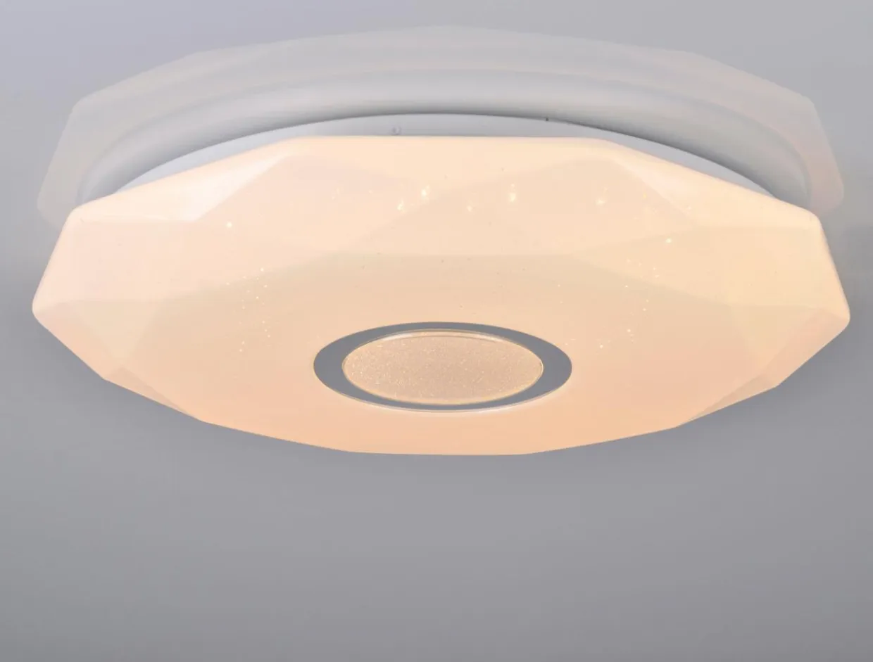 Plafon biały LED 68W DIAMOND 50 cm z pilotem