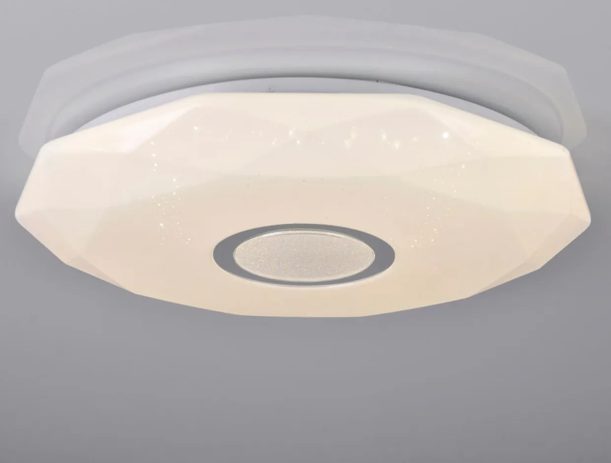 Plafon biały LED 68W DIAMOND 50 cm z pilotem
