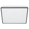 Plafon LED glamour biało-czarny LINO 27 cm