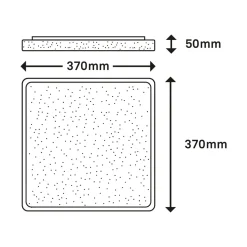 Plafon LED glamour LINO 37 cm