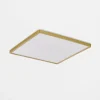 Plafon LED kwadratowy CCT 50W złoty COLIS
