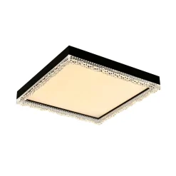 Plafon LED kwadratowy czarny REGI 45,8 cm
